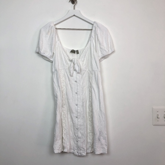 ASOS Dresses & Skirts - asos white of shoulder button dress